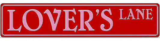 Lovers Lane Street Sign Novelty Metal Street Sign