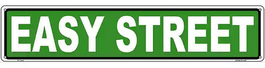 Easy Street Novelty Metal Street Sign