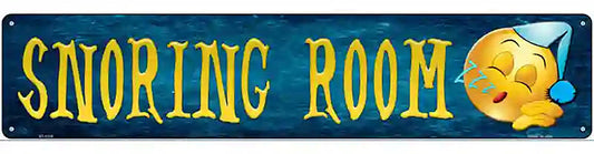 Snoring Room Novelty Metal Street Sign