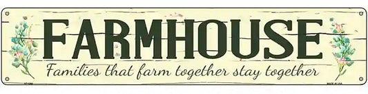 Farmhouse Novelty Metal Street Sign