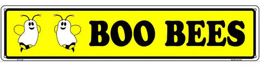 Boo Bees Novelty Metal Street Sign