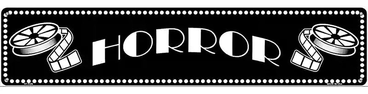 Horror Home Theater Novelty Metal Street Sign