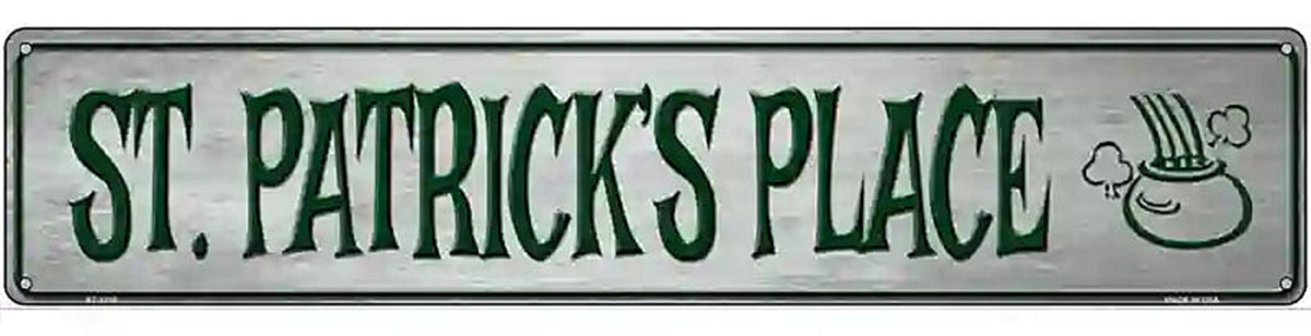 St Patricks Place Novelty Metal Street Sign
