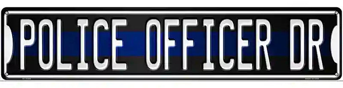 Police Officer Dr Novelty Metal Street Sign
