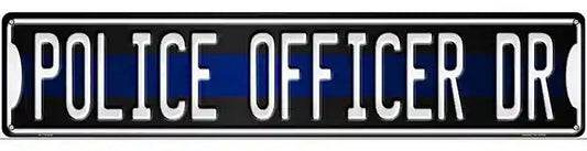 Police Officer Dr Novelty Metal Street Sign