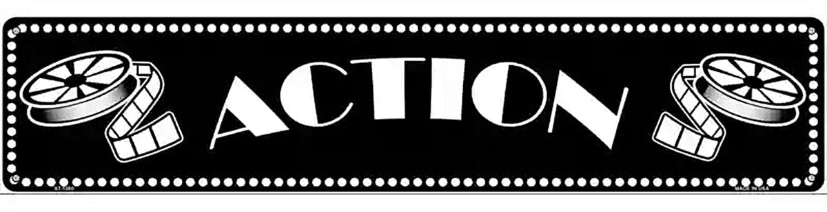 Action Home Theater Novelty Metal Street Sign
