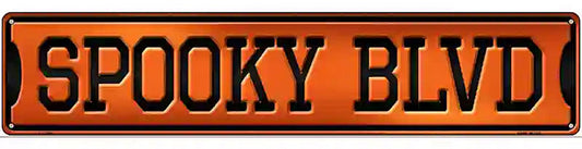 Spooky Blvd Novelty Metal Street Sign