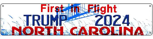 North Carolina Trump 2024 Novelty Metal Street Sign