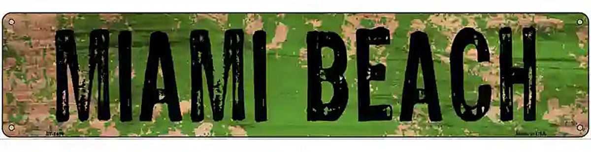 Miami Beach Novelty Metal Street Sign