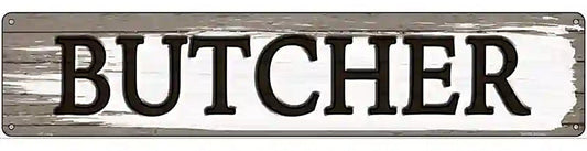 Butcher Novelty Metal Street Sign