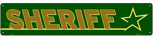 Sheriff Novelty Metal Street Sign