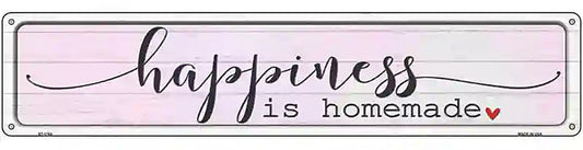Happiness Homemade Novelty Metal Street Sign