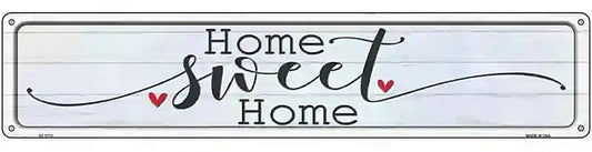 Home Sweet Home Heart Novelty Metal Street Sign