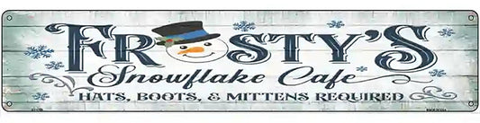 Frostys Snowflake Cafe Novelty Metal Street Sign
