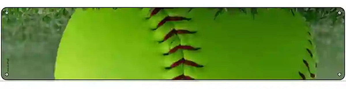 Softball Threads Novelty Metal Street Sign