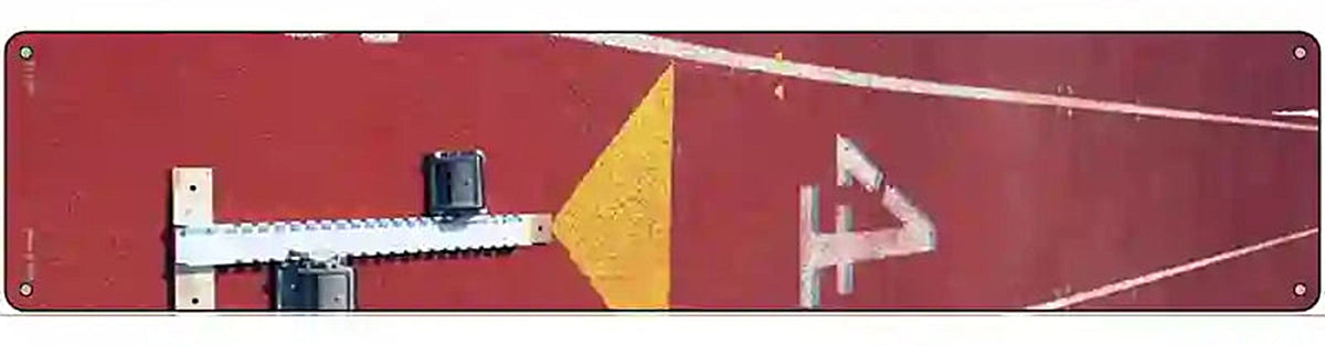 Track Line Up Novelty Metal Street Sign