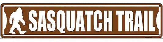 Sasquatch Trail Novelty Metal Street Sign