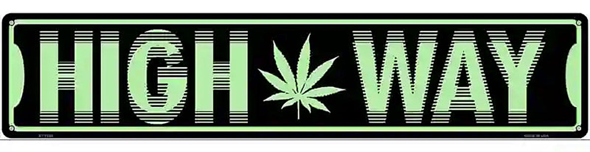 High Way Novelty Metal Street Sign
