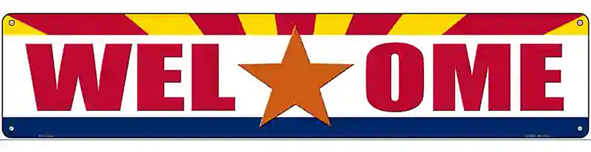 Welcome Arizona Novelty Metal Street Sign