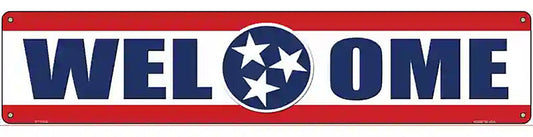 Welcome Tennessee Novelty Metal Street Sign