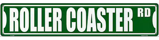 Roller Coaster Rd Novelty Metal Street Sign