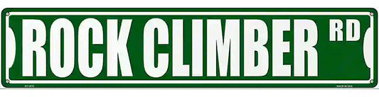 Rock Climber Rd Novelty Metal Street Sign