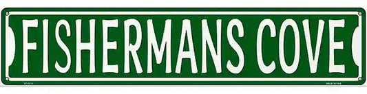 Fisherman Cove Novelty Metal Street Sign