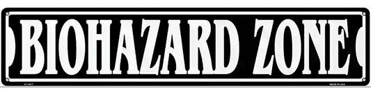 Biohazard Zone Novelty Metal Street Sign