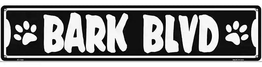 Bark Blvd Novelty Metal Street Sign