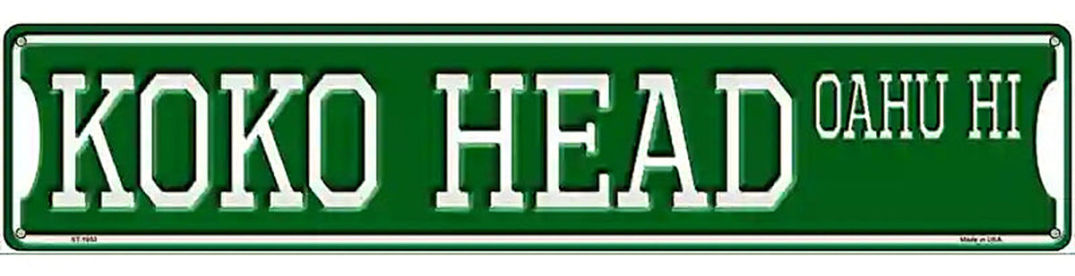 Koko Head Oahu HI Novelty Metal Street Sign