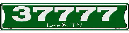 Customizable Zip Code | City and State Novelty Metal Street Sign
