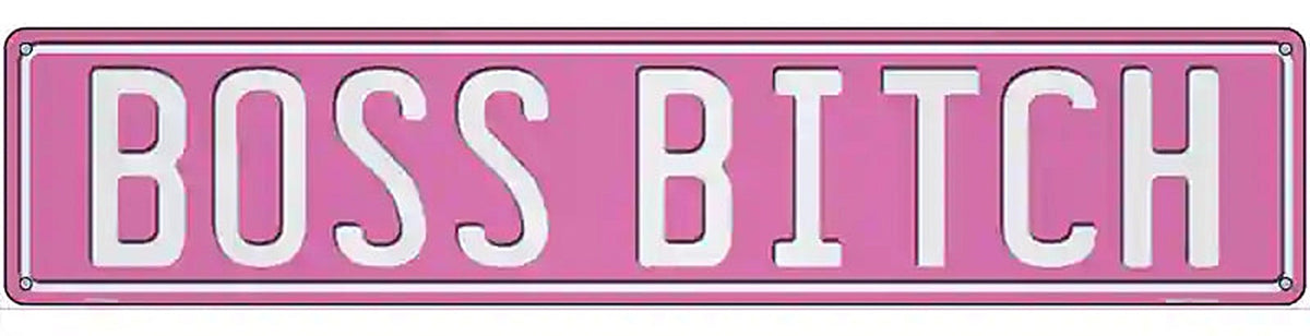 Boss Bitch Novelty Metal Street Sign K-2038