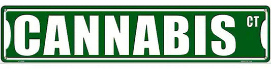 Cannabis Ct Novelty Metal Street Sign