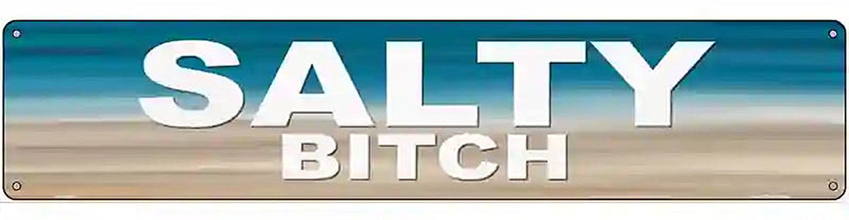 Salty Bitch Novelty Metal Street Sign