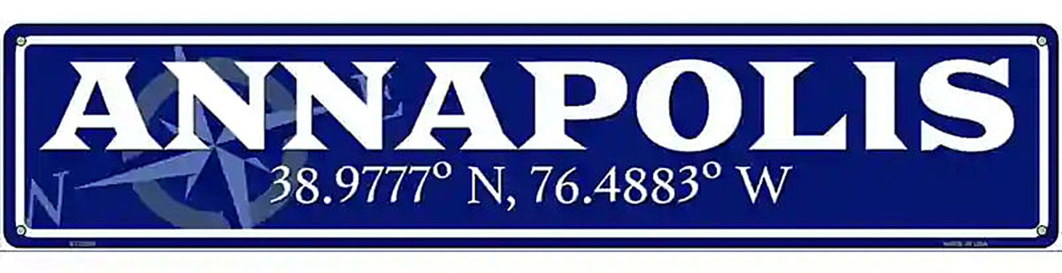 Annapolis Novelty Metal Street Sign