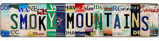 Smoky Mountains Strips Novelty Metal Street Sign