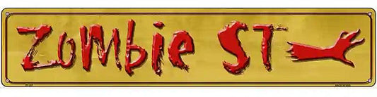 Zombie Street Metal Novelty Street Sign