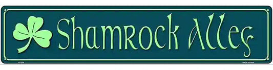 Irish Shamrock Alley Metal Novelty Street Sign