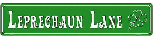 Leprechuan Lane Metal Novelty Street Sign