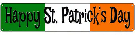 Happy St. Patricks Day Metal Novelty Street Sign