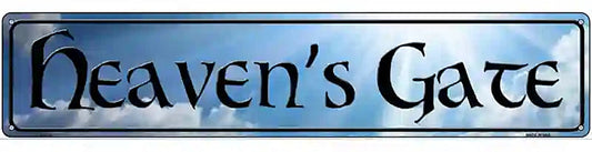 Heavens Gate Novelty Metal Street Sign