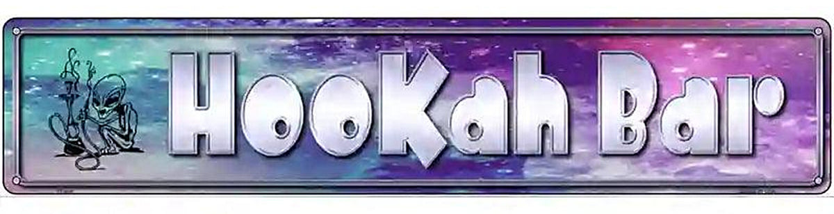 Hookah Bar Metal Novelty Street Sign
