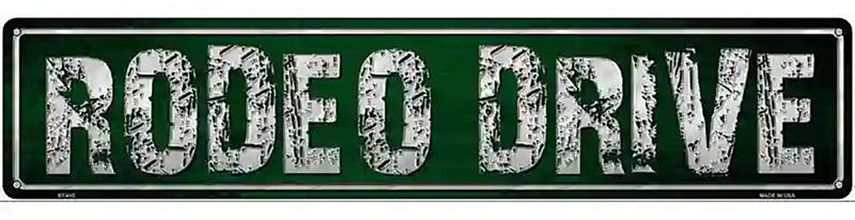 Rodeo Drive Metal Novelty Street Sign