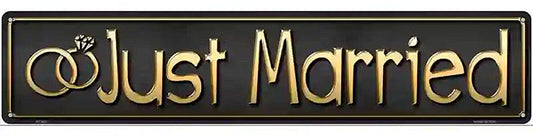 Just Married Metal Novelty Street Sign
