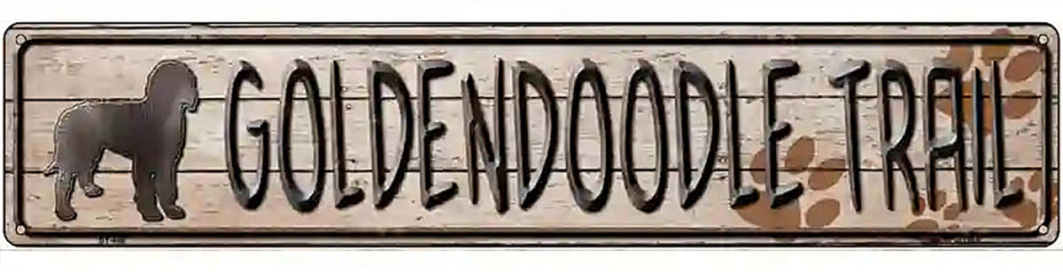 Golden Trail Novelty Metal Street Sign