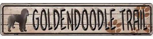 Golden Trail Novelty Metal Street Sign