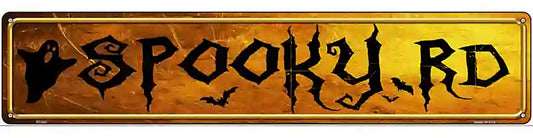 Spooky Road Novelty Metal Street Sign