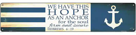 Hope Novelty Metal Street Sign