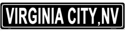 Virginia City NV Novelty Metal Street Sign
