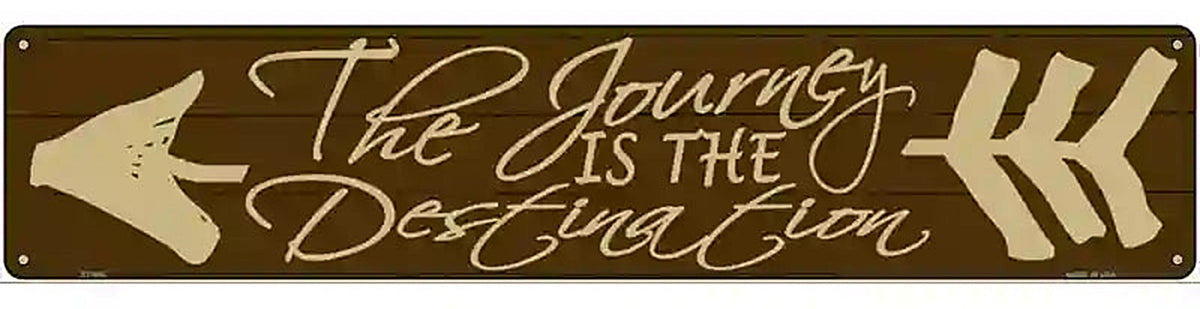 The Journey Novelty Metal Street Sign